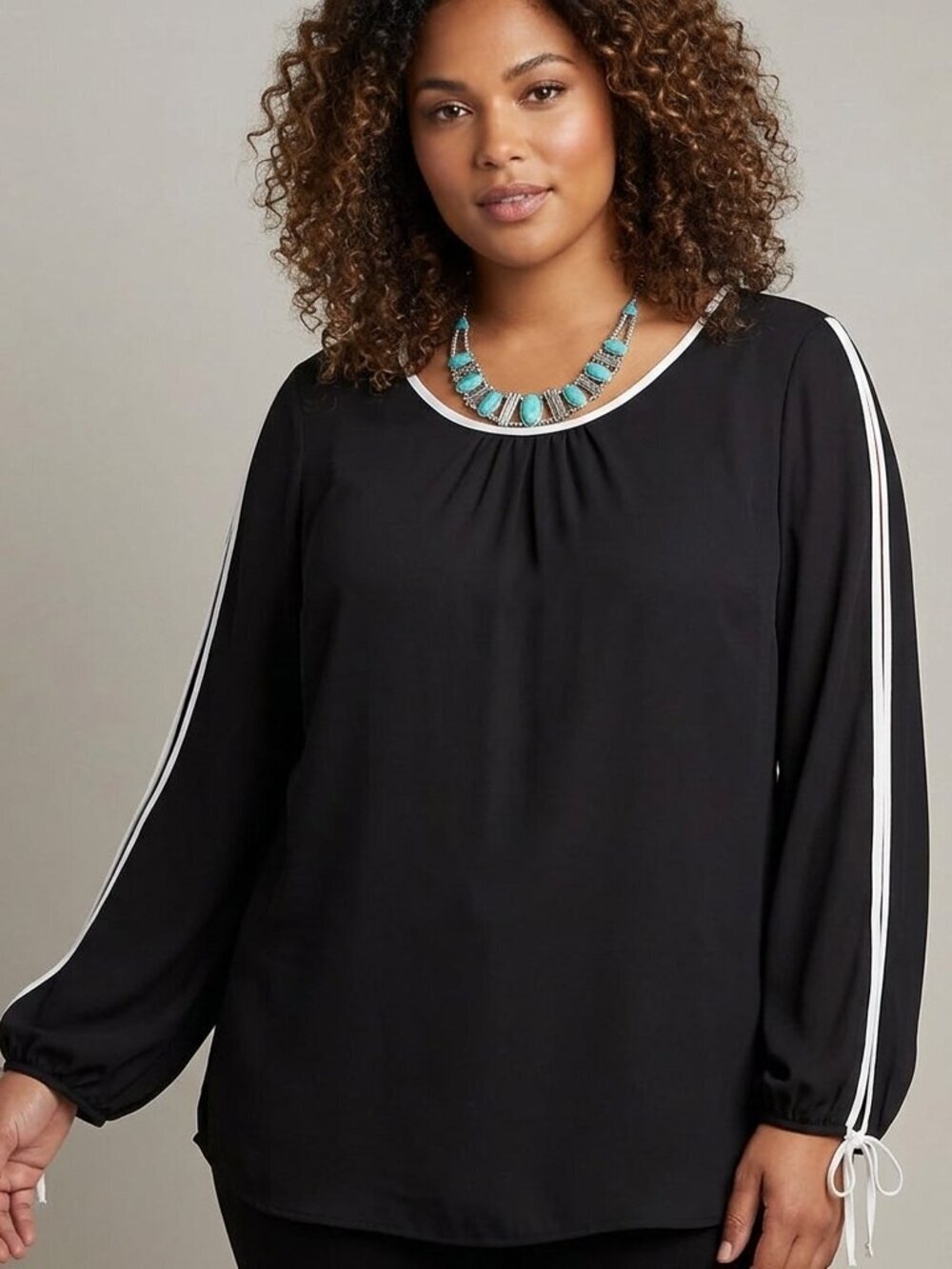Black almost sheer Open- Flutter sleeve Top 2xl